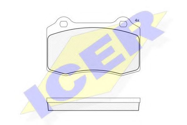 ICER 181447 Тормозные колодки 