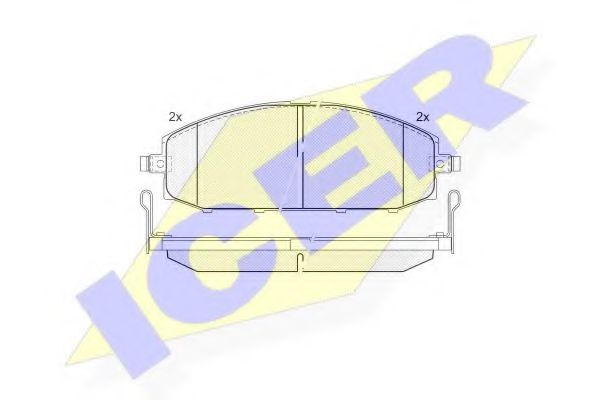 ICER 181448 Тормозные колодки 