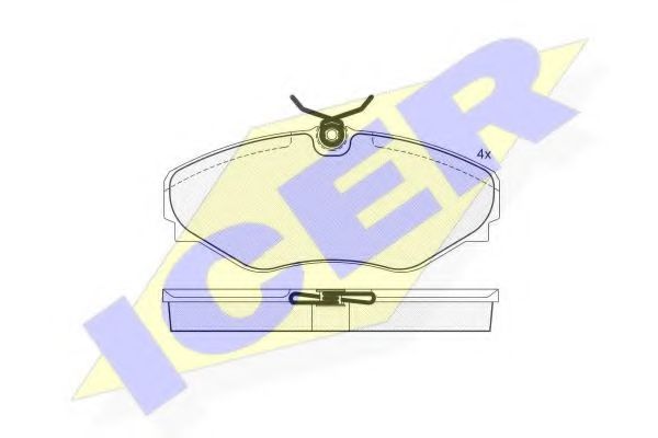 ICER 181449 Тормозные колодки 