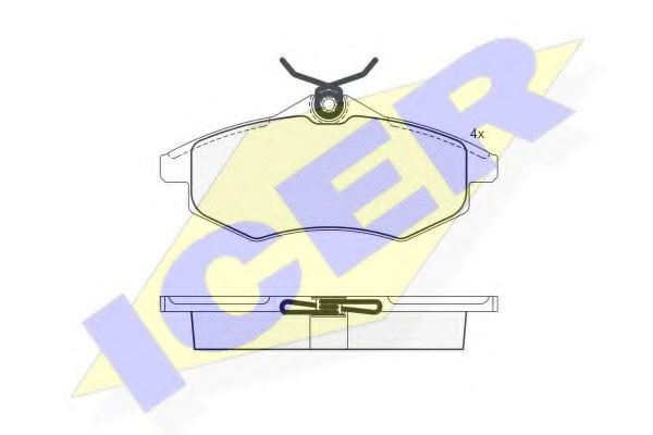 ICER 181450 Тормозные колодки 