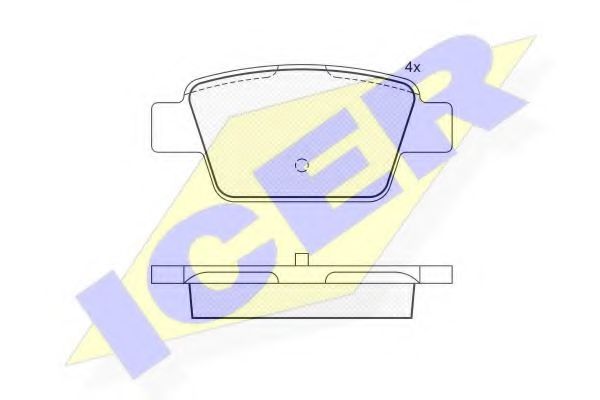 ICER 181503 Тормозные колодки 