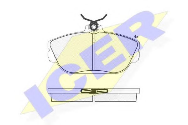 ICER 181506 Тормозные колодки 