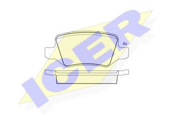 ICER 181510 Тормозные колодки 