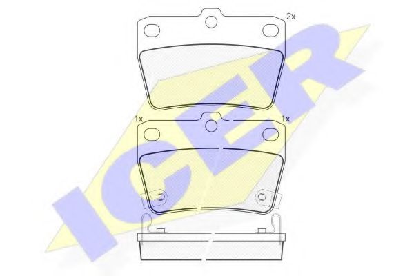 ICER 181520 Тормозные колодки 