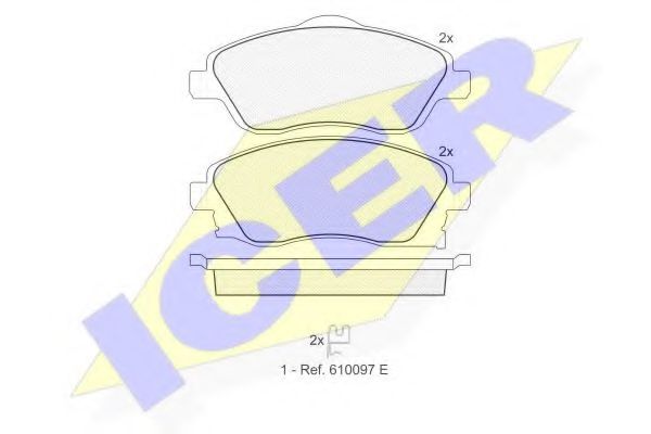 ICER 181526 Тормозные колодки 