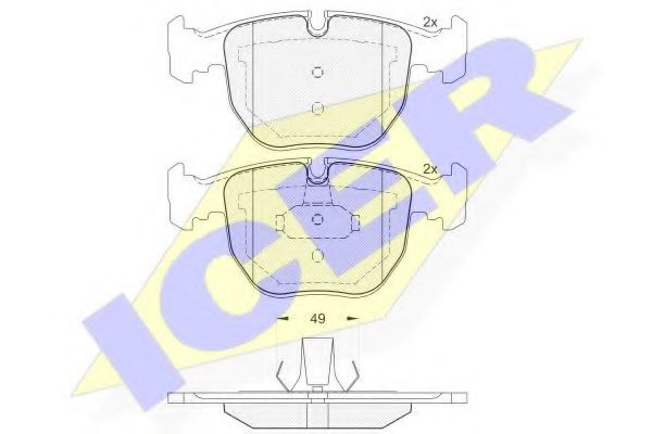 ICER 181530 Тормозные колодки для BMW (Бмв) ICER 181530 Тормозные колодки для BMW (Бмв)