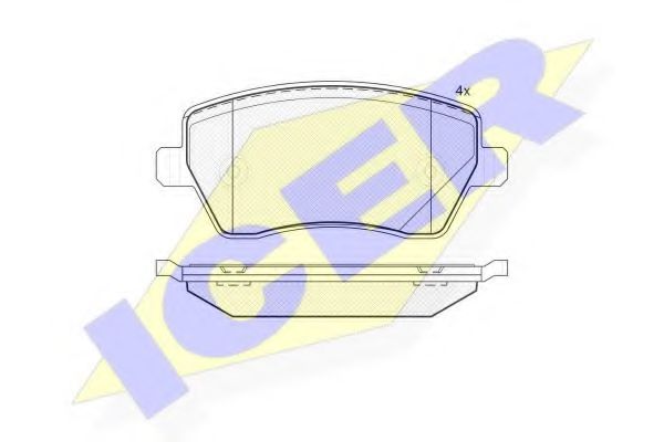 ICER 181534 Тормозные колодки 