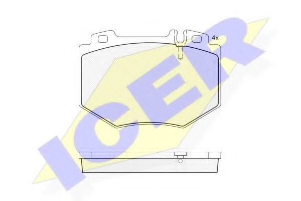ICER 181538 Тормозные колодки 