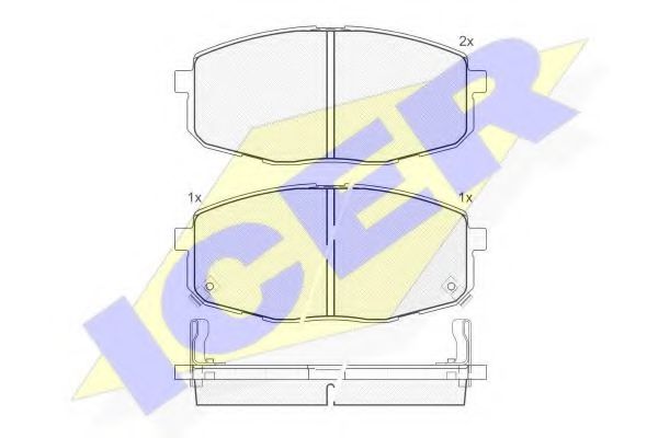 ICER 181540 Тормозные колодки 