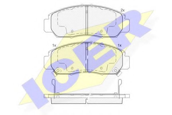 ICER 181543 Тормозные колодки 