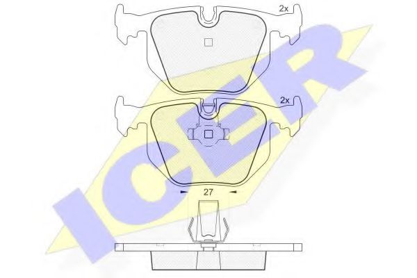 ICER 181549 Тормозные колодки для BMW (Бмв) ICER 181549 Тормозные колодки для BMW (Бмв)