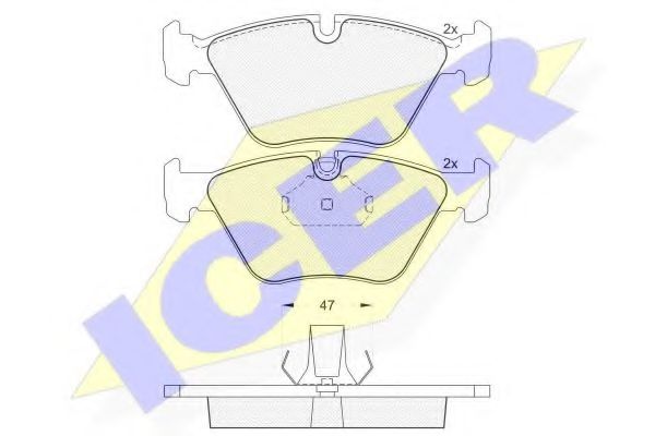 ICER 181550 Тормозные колодки для BMW (Бмв) ICER 181550 Тормозные колодки для BMW (Бмв)