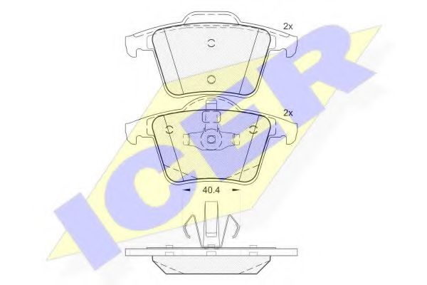ICER 181612 Тормозные колодки 
