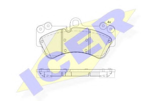 ICER 181620 Тормозные колодки 