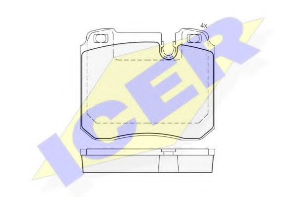ICER 181625 Тормозные колодки 