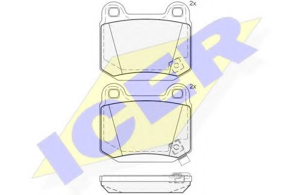 ICER 181634 Тормозные колодки 