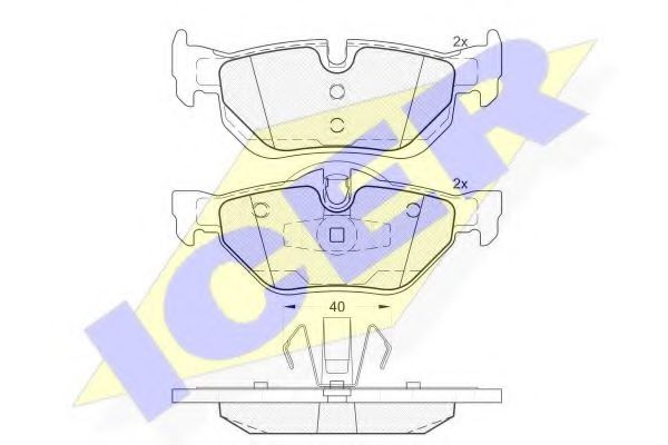 ICER 181663 Тормозные колодки для BMW (Бмв) ICER 181663 Тормозные колодки для BMW (Бмв)