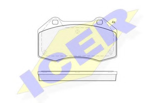 ICER 181679 Тормозные колодки 