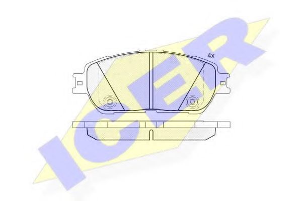 ICER 181690 Тормозные колодки 