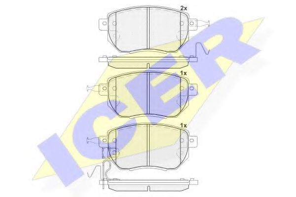 ICER 181696 Тормозные колодки для INFINITI M37 (Инфинити М37) ICER 181696 Тормозные колодки для INFINITI M37 (Инфинити М37)