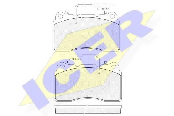 ICER 181699 Тормозные колодки 