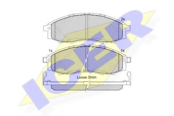ICER 181703 Тормозные колодки для NISSAN PICKUP III (Ниссан Пиcкуп 3) ICER 181703 Тормозные колодки для NISSAN PICKUP III (Ниссан Пиcкуп 3)