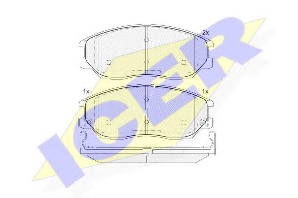 ICER 181714 Тормозные колодки для SSANGYONG KYRON (Сан-янг/санянг Кайрон) ICER 181714 Тормозные колодки для SSANGYONG KYRON (Сан-янг/санянг Кайрон)