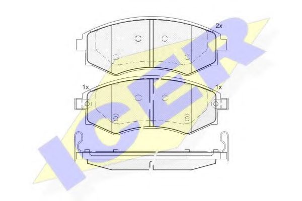 ICER 181716 Тормозные колодки 