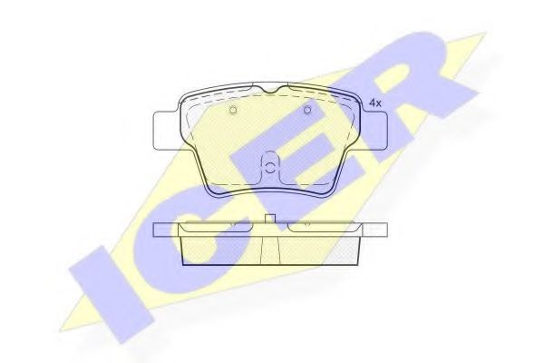 ICER 181729 Тормозные колодки 