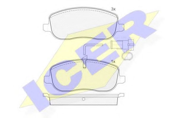 ICER 181732 Тормозные колодки 