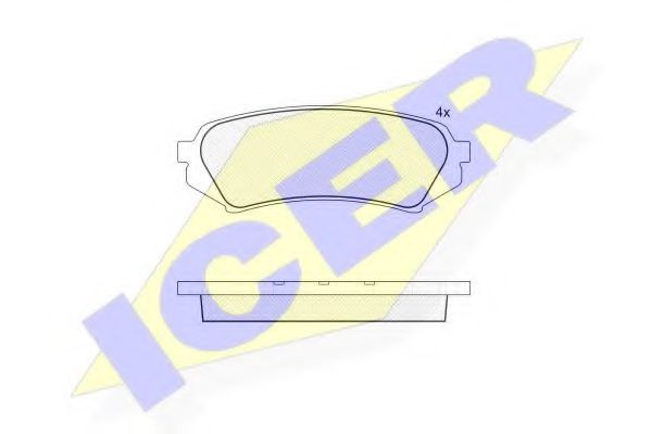 ICER 181734 Тормозные колодки для TOYOTA PRADO (Тойота/тоета Прадо) ICER 181734 Тормозные колодки для TOYOTA PRADO (Тойота/тоета Прадо)