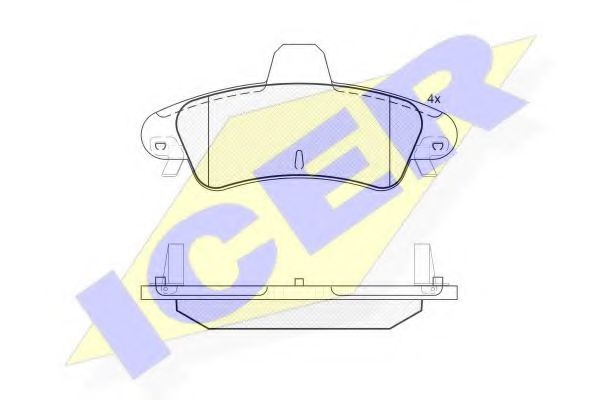ICER 181735-204 Тормозные колодки для FORD MONDEO (Форд Мондэо) ICER 181735-204 Тормозные колодки для FORD MONDEO (Форд Мондэо)