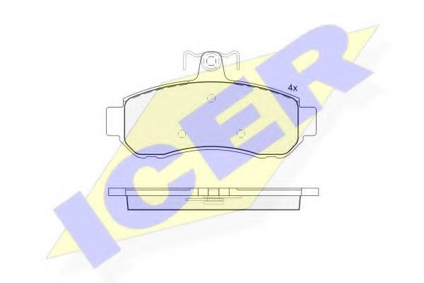 ICER 181752 Тормозные колодки 