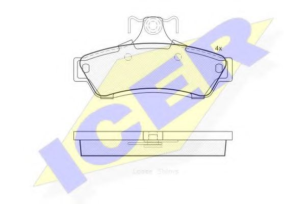 ICER 181753 Тормозные колодки 
