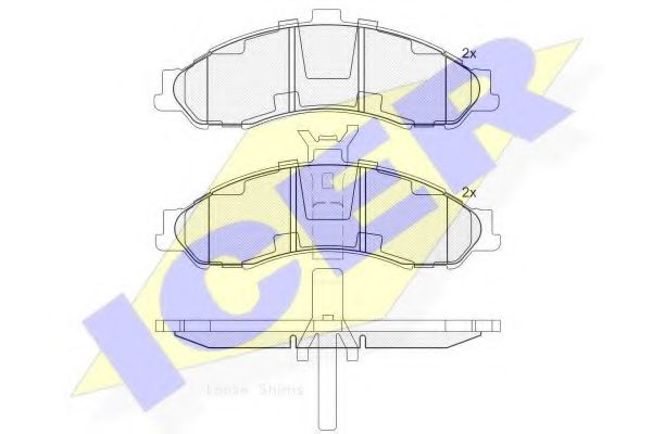 ICER 181757 Тормозные колодки 