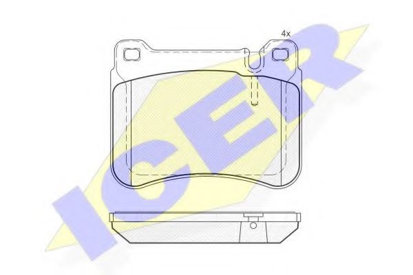 ICER 181769 Тормозные колодки 