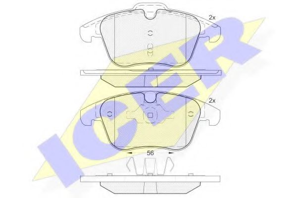 ICER 181775 Тормозные колодки 