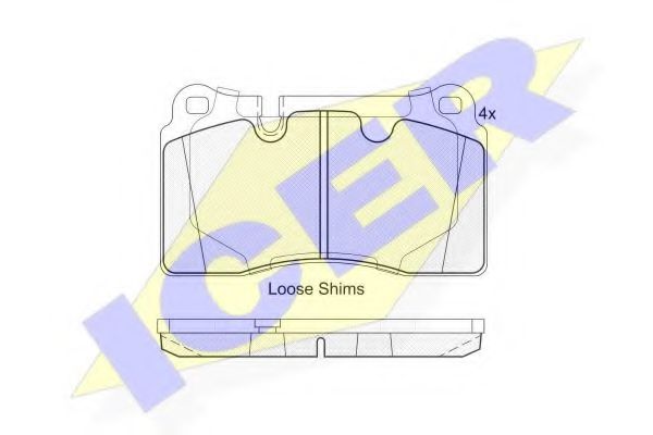 ICER 181791 Тормозные колодки 