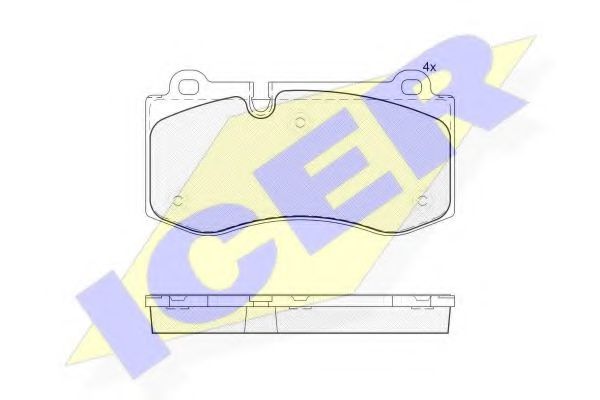 ICER 181796 Тормозные колодки 