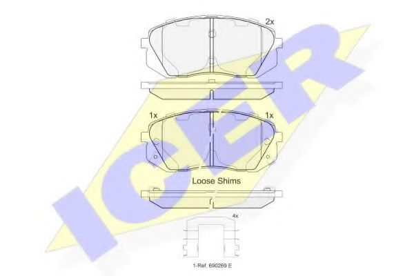 ICER 181826-201 Тормозные колодки для HYUNDAI SONATA VII (Хендай Соната 6и) ICER 181826-201 Тормозные колодки для HYUNDAI SONATA VII (Хендай Соната 6и)