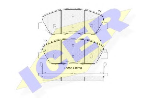 ICER 181828 Тормозные колодки для SSANGYONG KORANDO (Сан-янг/санянг Корандо) ICER 181828 Тормозные колодки для SSANGYONG KORANDO (Сан-янг/санянг Корандо)