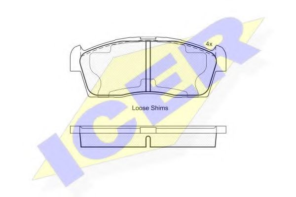 ICER 181833 Тормозные колодки 