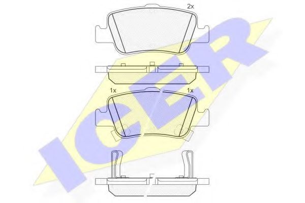 ICER 181870 Тормозные колодки для TOYOTA AURIS ING SPORTS (Тойота/тоета Аурис спорт) ICER 181870 Тормозные колодки для TOYOTA AURIS ING SPORTS (Тойота/тоета Аурис спорт)