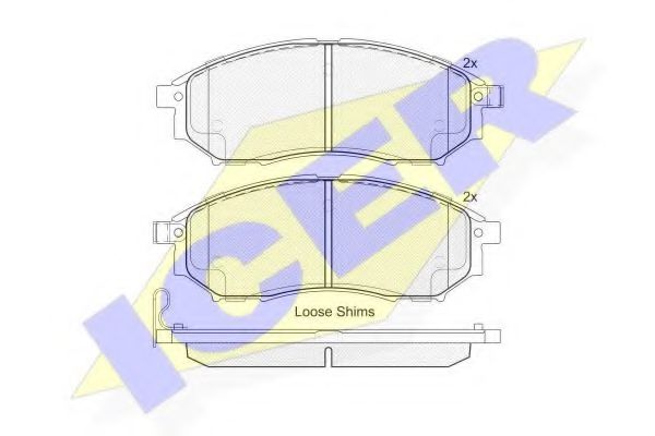 ICER 181876 Тормозные колодки для INFINITI M37 (Инфинити М37) ICER 181876 Тормозные колодки для INFINITI M37 (Инфинити М37)