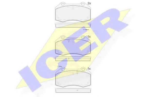 ICER 181879-203 Тормозные колодки 
