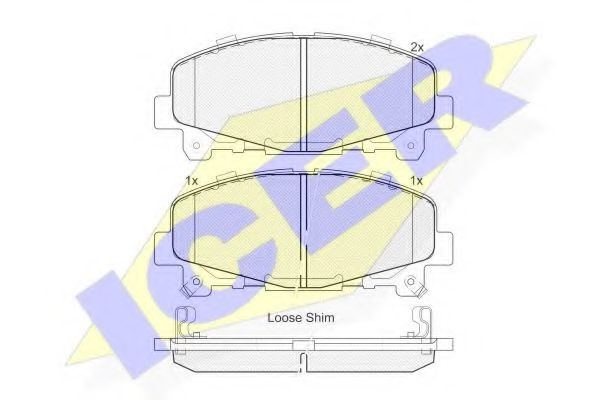 ICER 181894 Тормозные колодки 