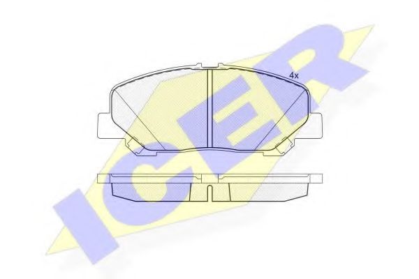 ICER 181897 Тормозные колодки 