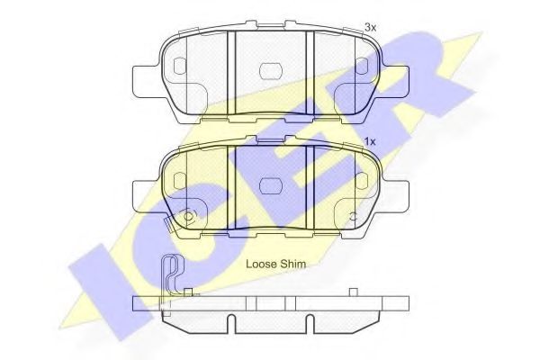 ICER 181901 Тормозные колодки для SUZUKI GRAND NOMADE II (Сузуки Гранд номадэ 2) ICER 181901 Тормозные колодки для SUZUKI GRAND NOMADE II (Сузуки Гранд номадэ 2)