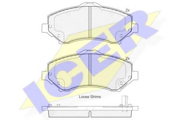 ICER 181908 Тормозные колодки для DODGE JOURNEY (Додж Жоурнэъ) ICER 181908 Тормозные колодки для DODGE JOURNEY (Додж Жоурнэъ)