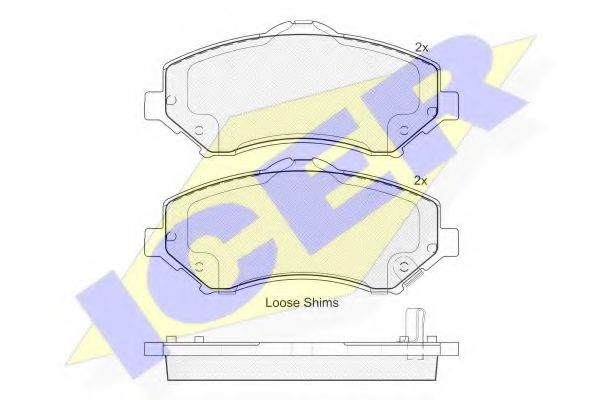 ICER 181908-201 Тормозные колодки для DODGE JOURNEY (Додж Жоурнэъ) ICER 181908-201 Тормозные колодки для DODGE JOURNEY (Додж Жоурнэъ)